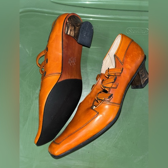 Ken Rice Vintage Triple T Buckled Loafer with Wooden Heel 🌵9 - Picture 9 of 12